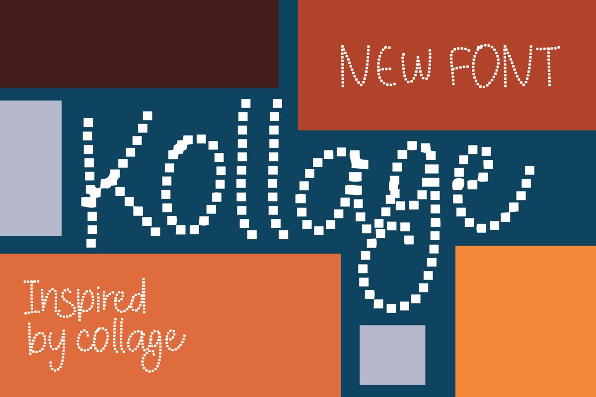 Kollage - Pixel Fonts example image 1