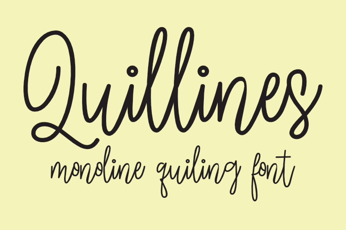 Quillines - Hairline Font - Single Line Font example image 1