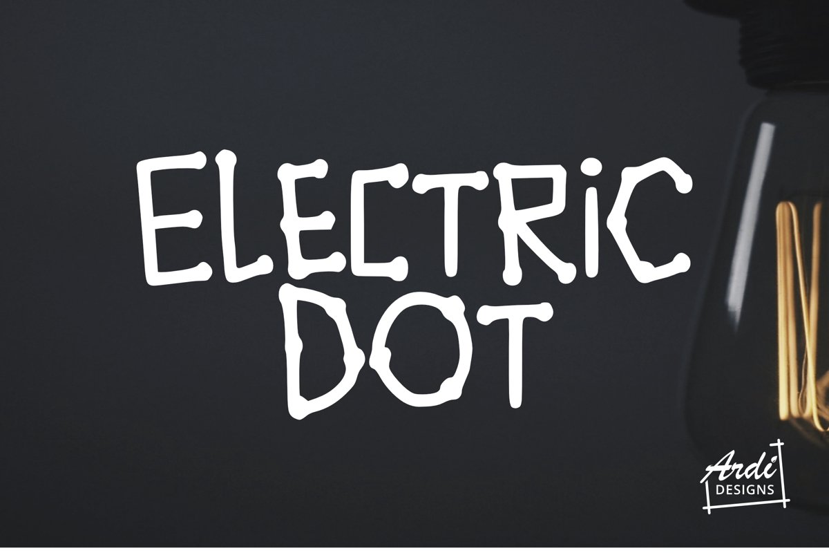Electric Dot Font example image 1