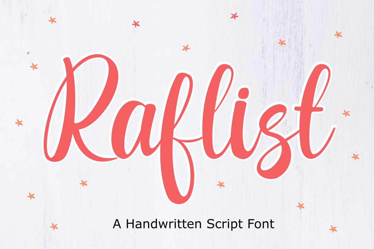 Raflist - Script Font example image 1