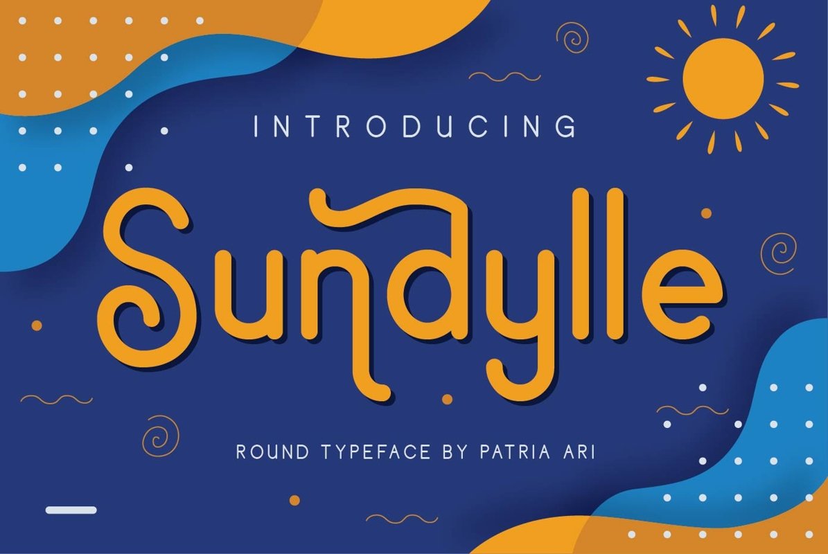 Sundylle - Fun & Decorative Display Typeface example image 1