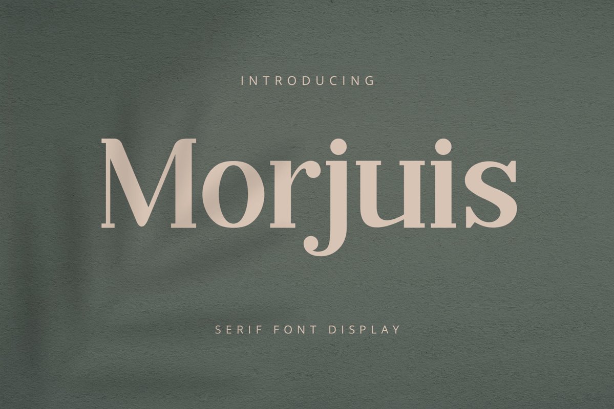 MORJUIS - Serif Font Typeface example image 1