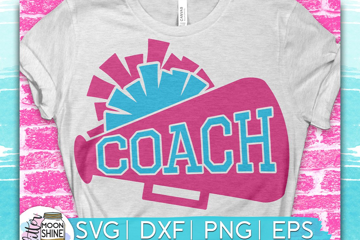 Cheerleading Coach SVG DXF PNG EPS Cutting Files example image 1