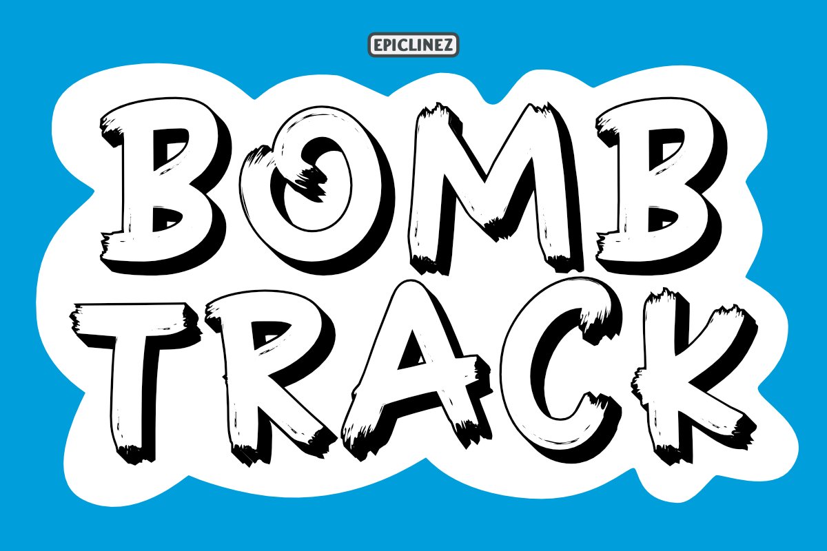 Bombtrack - Display Font example image 1