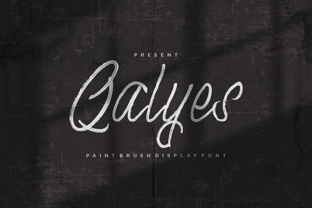 Qalyes - Display Font example image 1