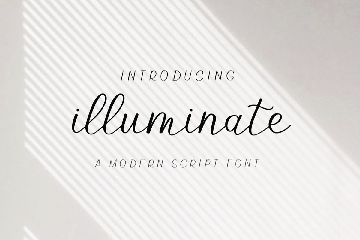 Illuminate - An Elegant and Modern Script Font example image 1