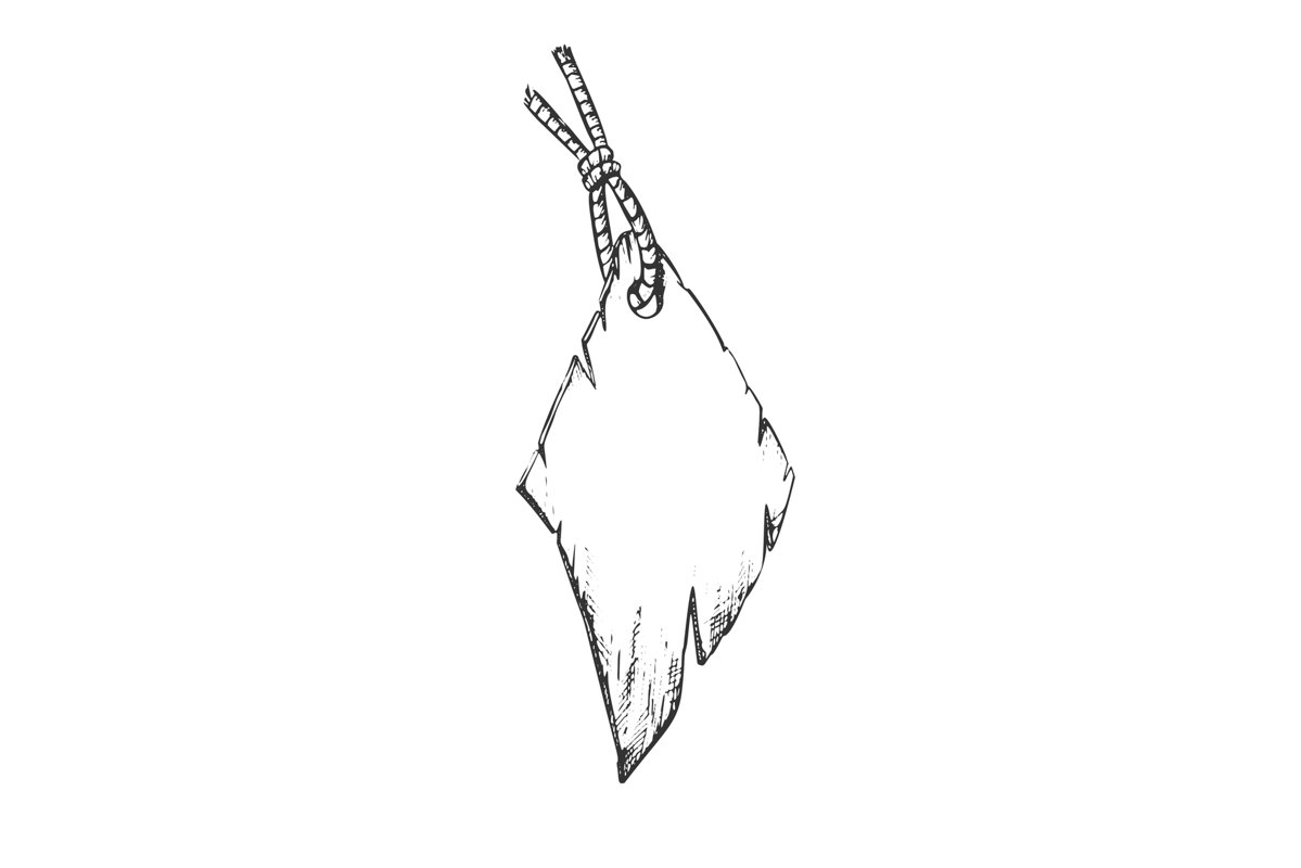 Label Paper Material In Rhombus Shape Ink Vector example image 1