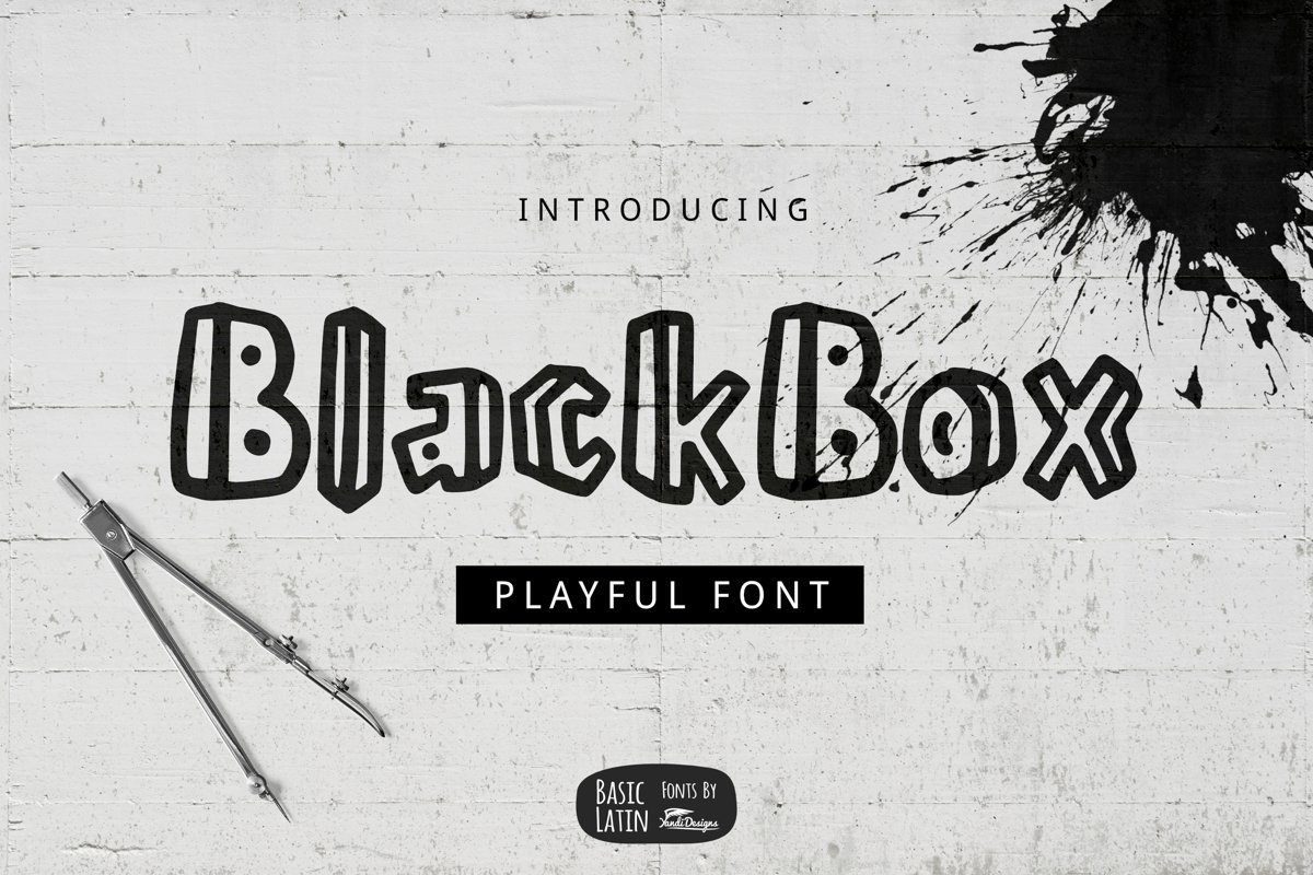 BlackBox Playful Font example image 1
