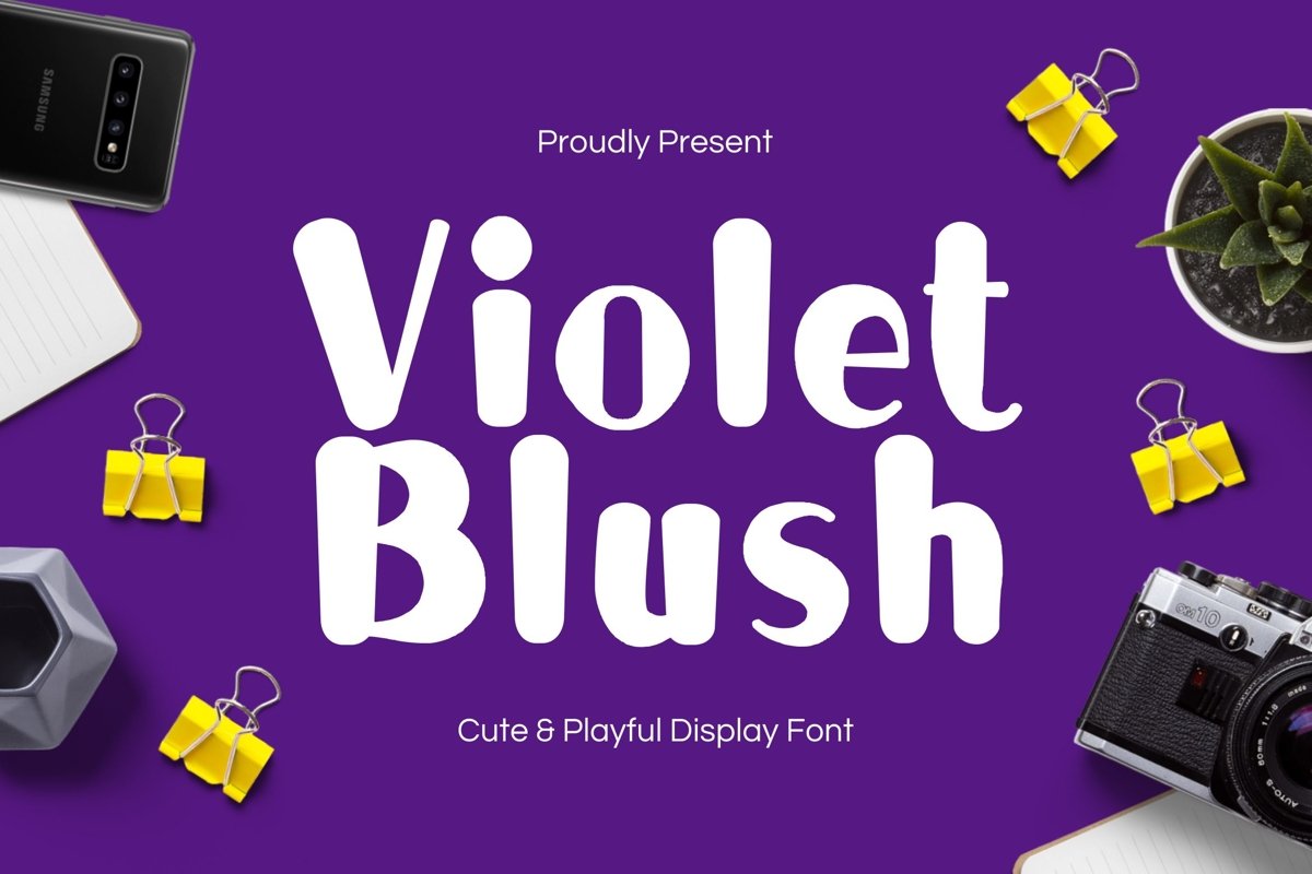 Violet Blush Display Font example image 1