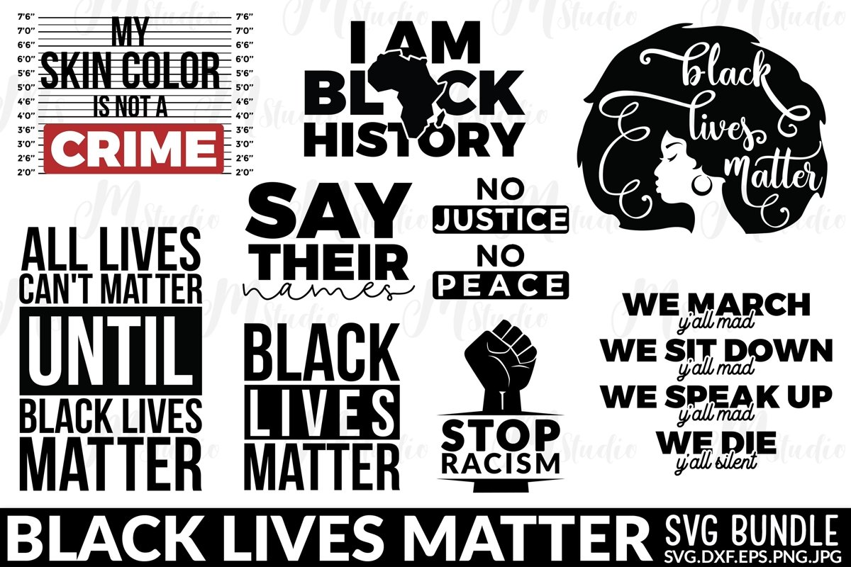 Black Lives Matter SVG Bundle example image 1