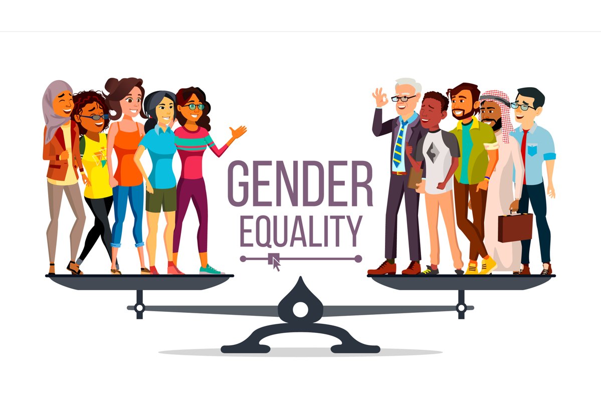 Gender Equality Vector. Man, Woman, Male example image 1