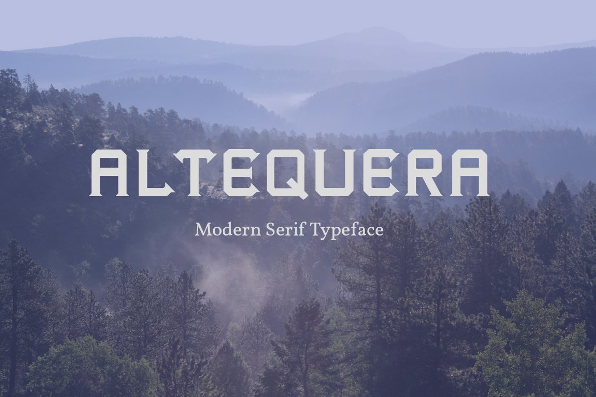 Altequera Typeface example image 1