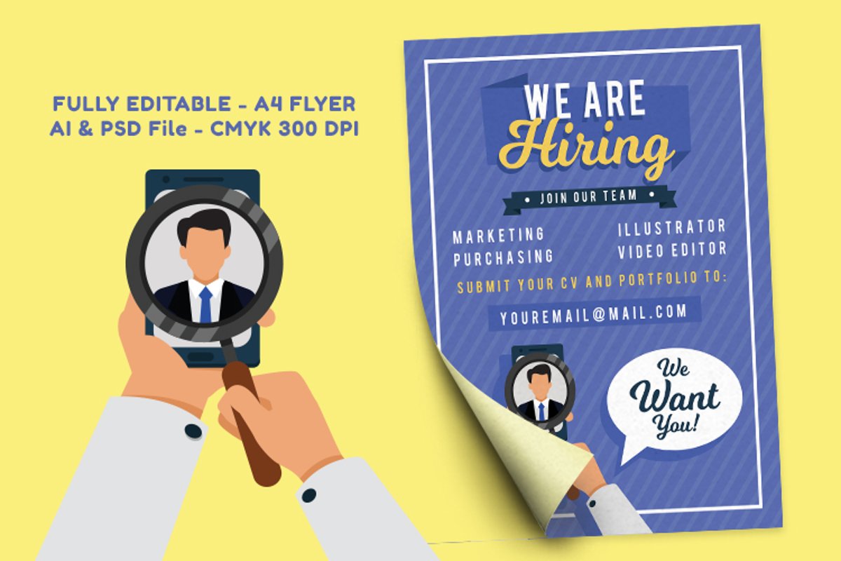 Job Vacancy Flyer vol. 1 example image 1
