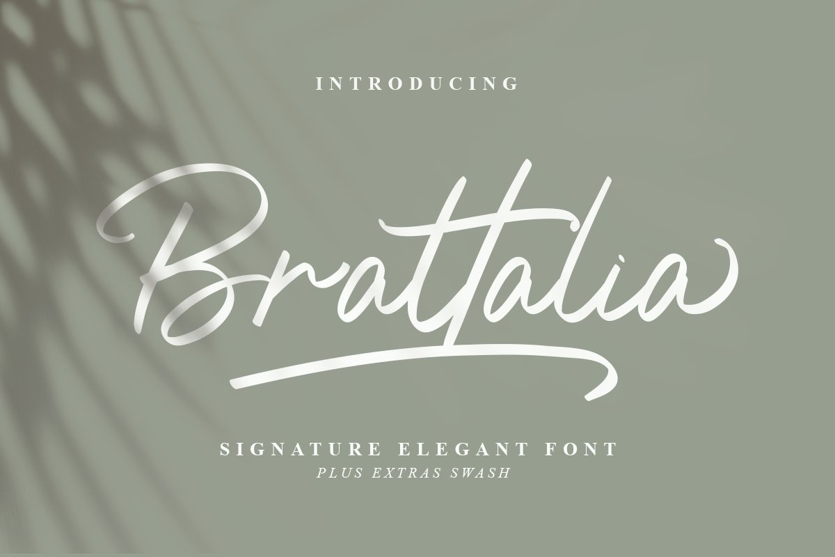 Brattalia Font - EXTRA SWASH example image 1