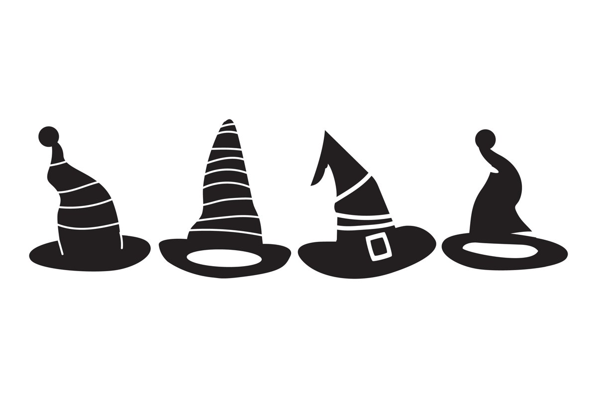 Witch Hat Silhouettes example image 1