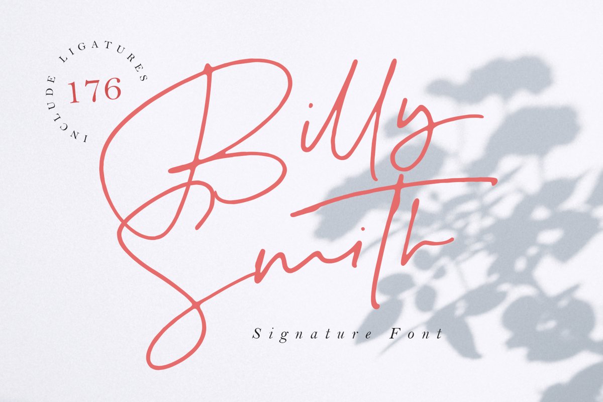 Billy Smith - Signature Font example image 1