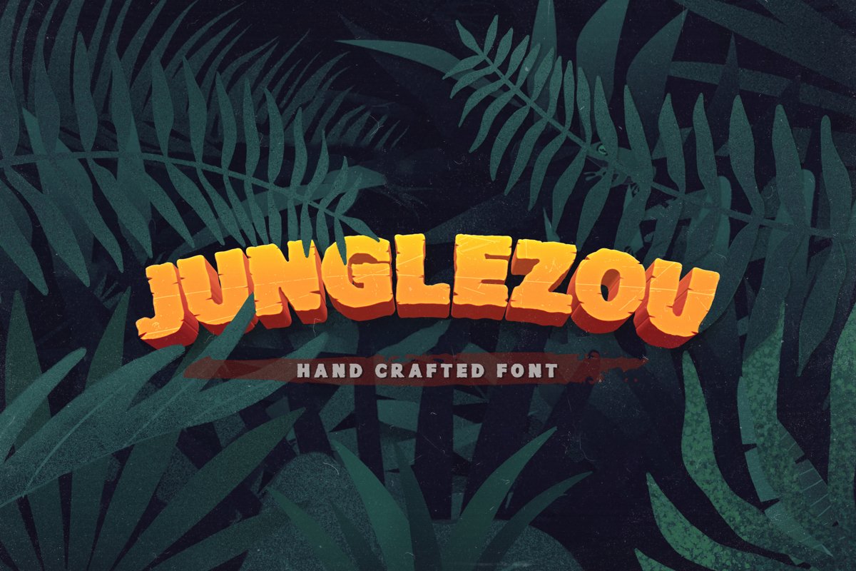 Junglezou Typeface example image 1