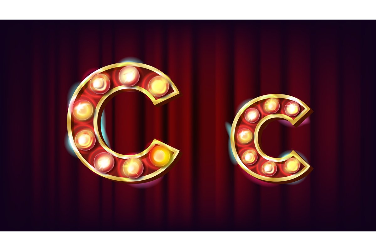 C Letter Vector. Capital example image 1
