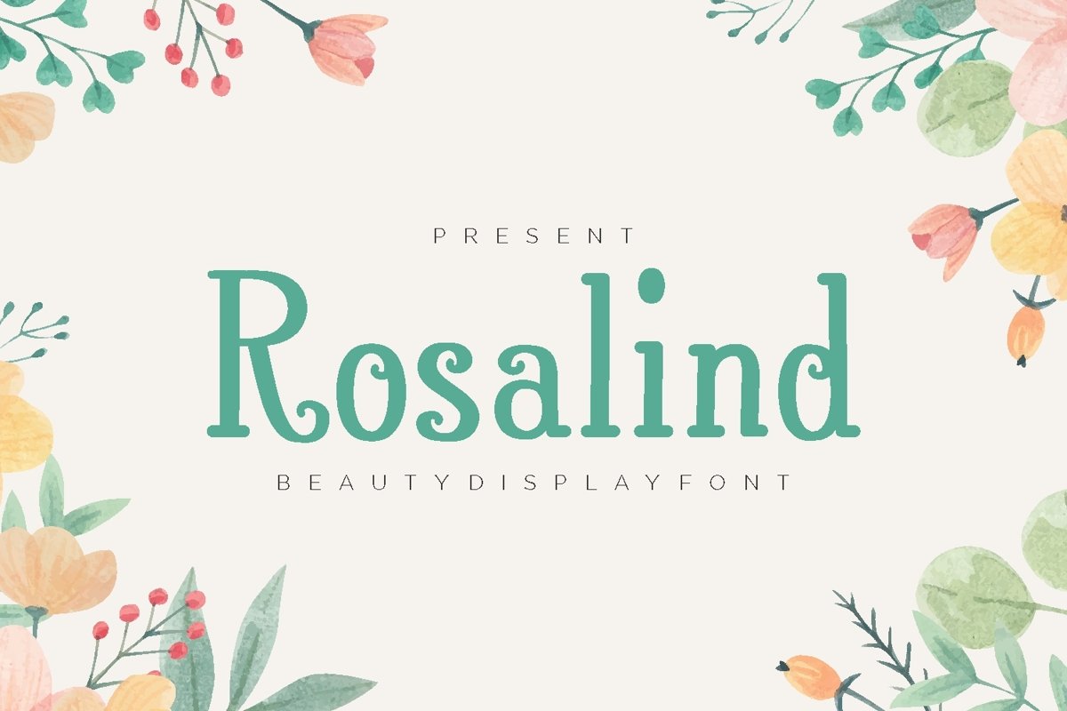 Rosalind - Beauty Display Font example image 1