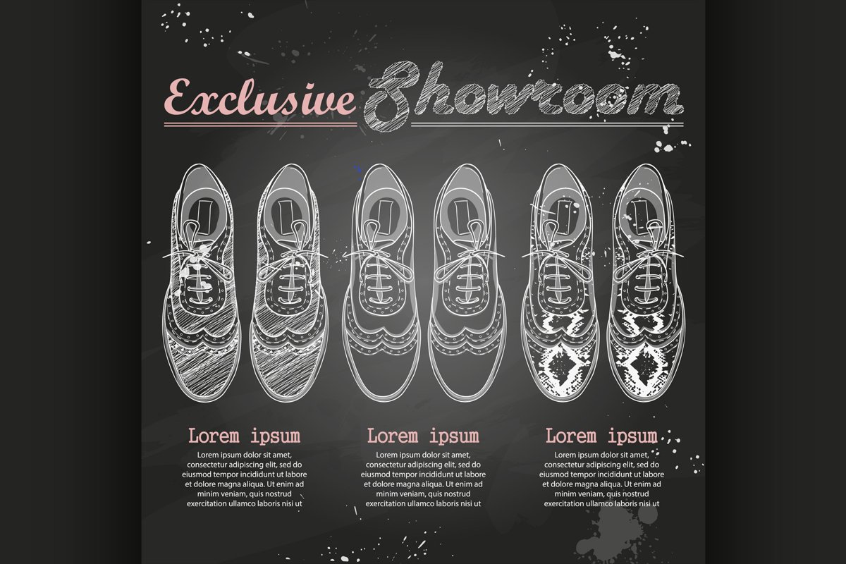 Fashion vector sketch womens shoes. example image 1