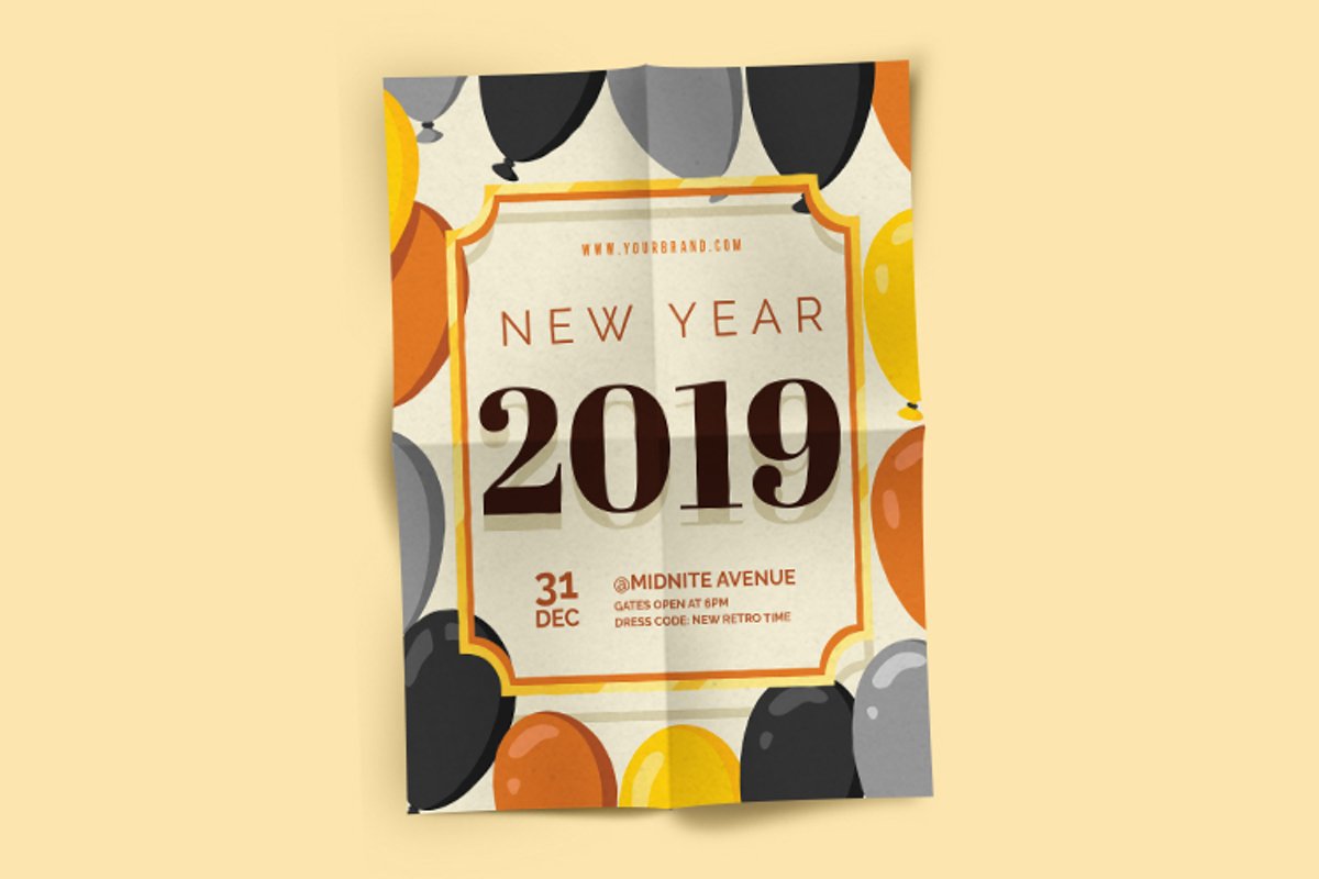 New Year Party Flyer vol 2 example image 1