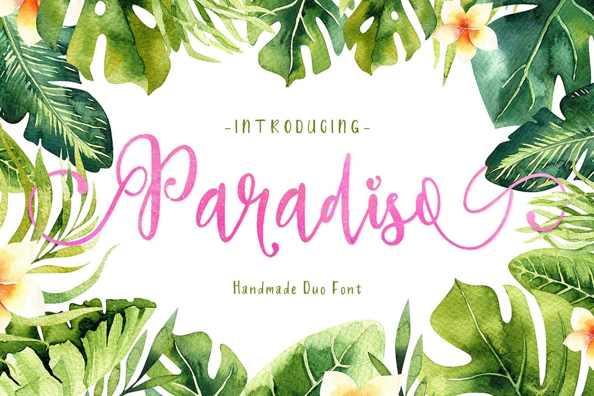Paradiso - Fonts Duo example image 1