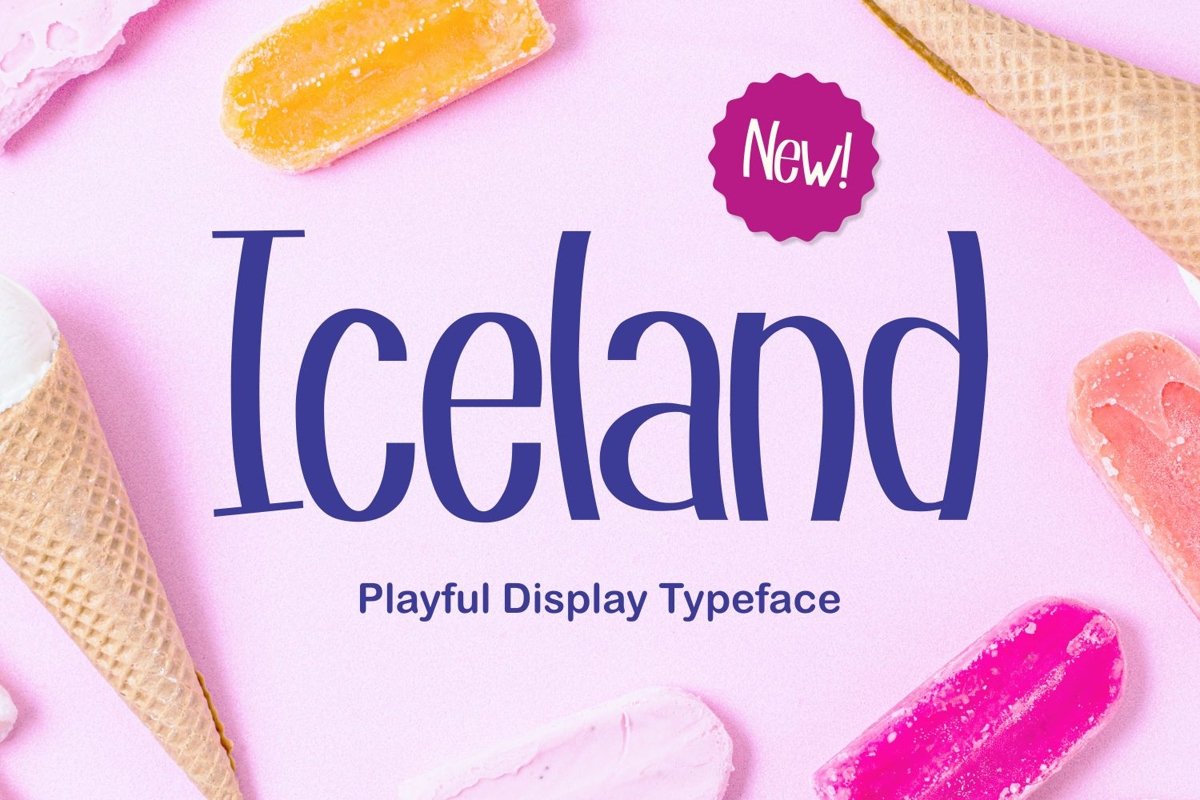 Iceland - Playful Display Typeface example image 1