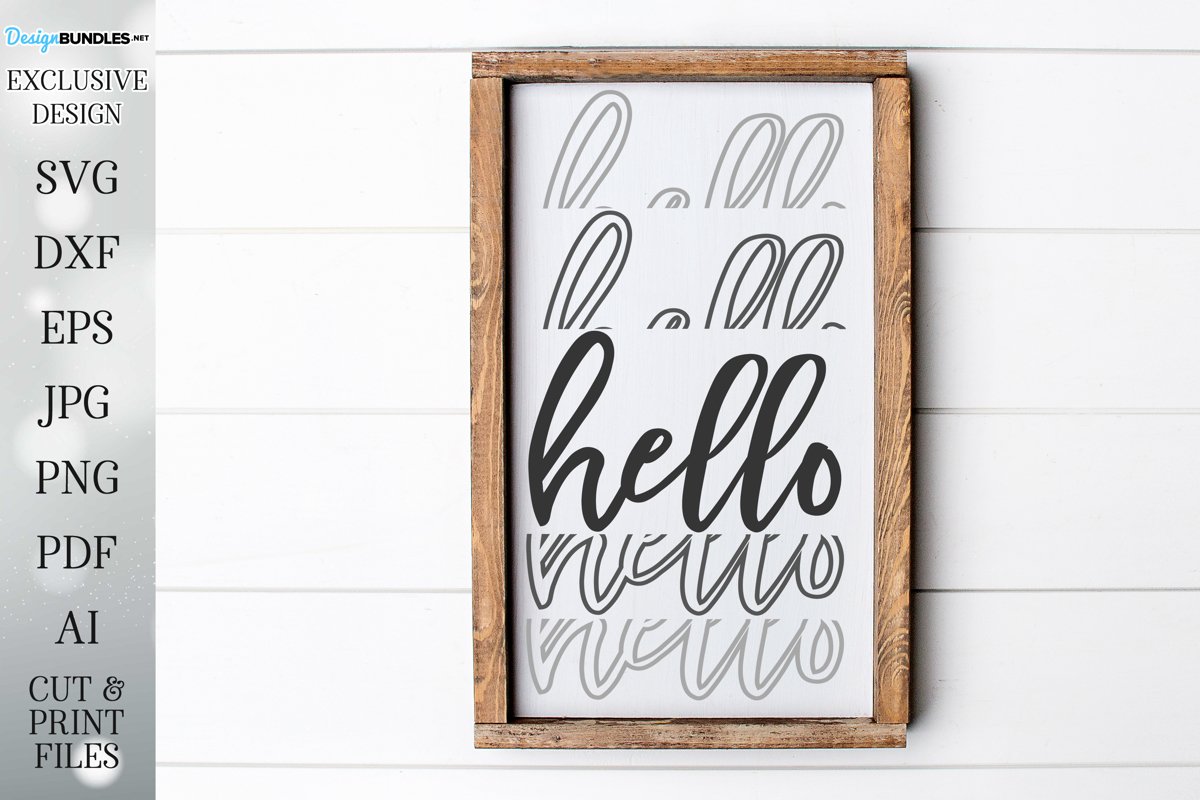 Hello - Stacked - Modern Farmhouse Design example image 1
