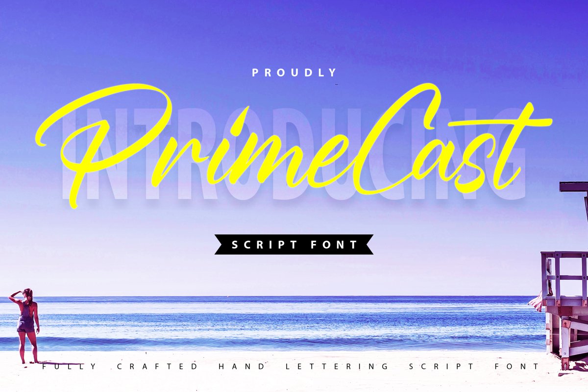 PrimeCast | Handlettering Script Font example image 1
