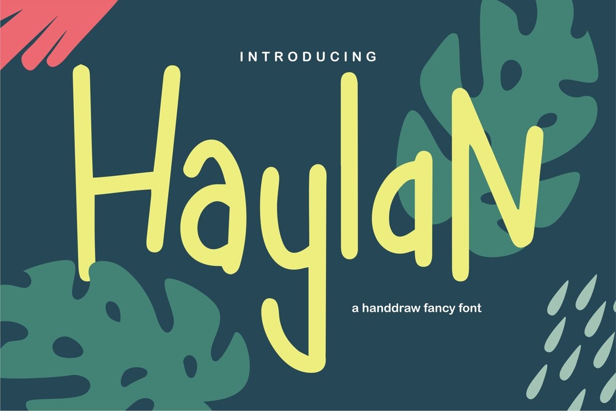 Haylan - A Handdraw Fancy Font example image 1