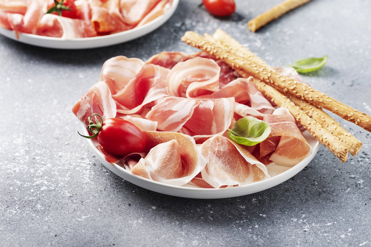 traditional italian antipasto with ham example image 1