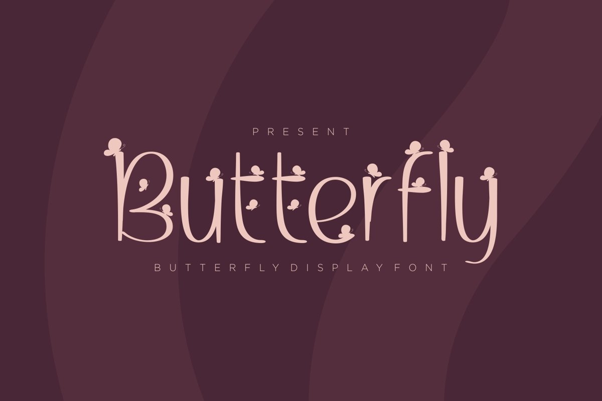 Butterfly - Butterfly Display Font example image 1