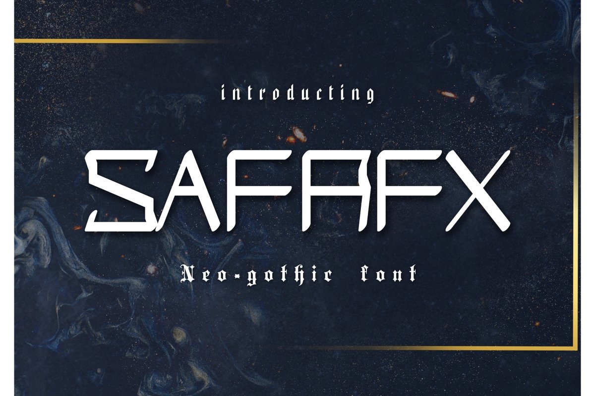 Safrax Neo-Gothic Font example image 1