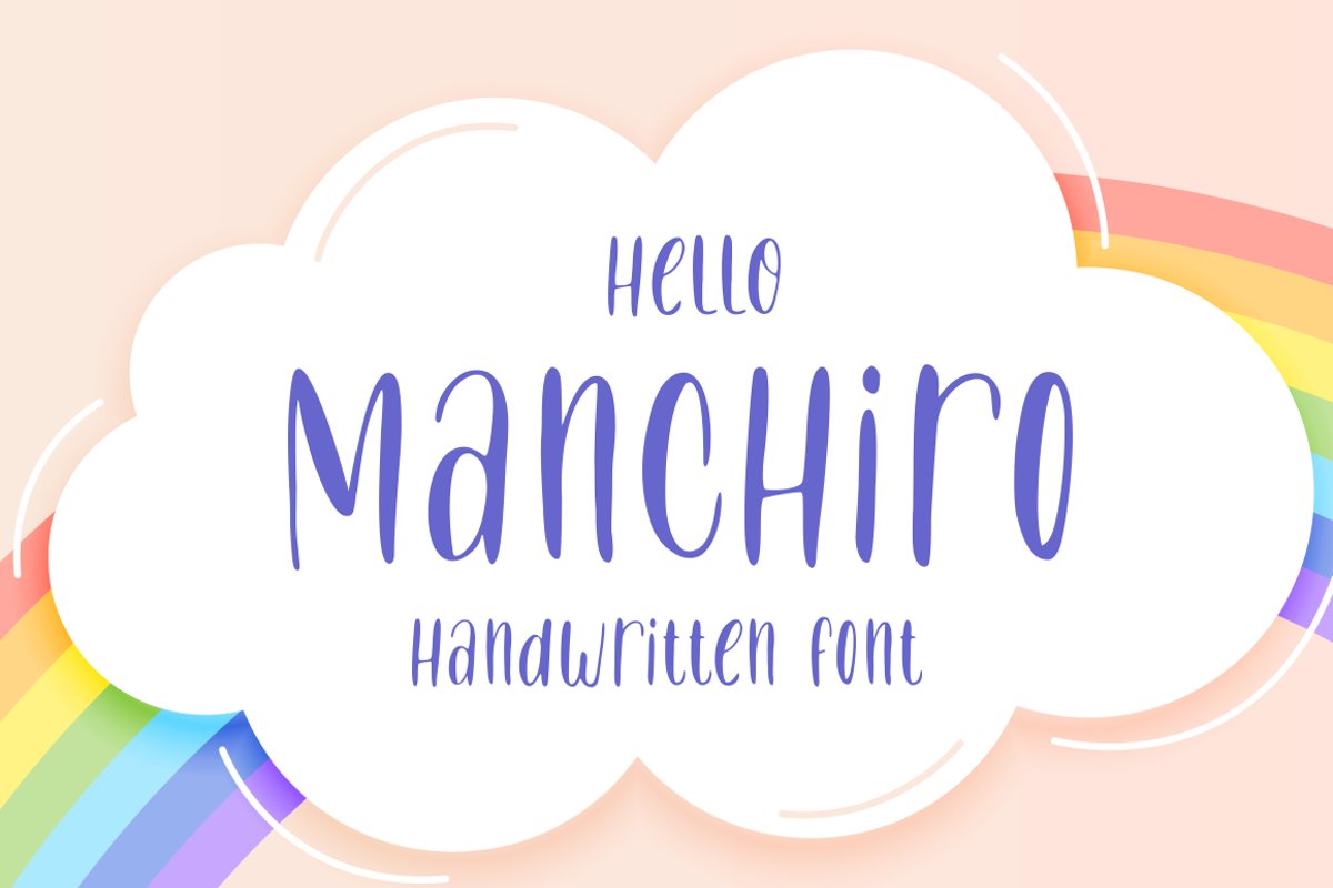 Manchiro - Handwritten Font example image 1