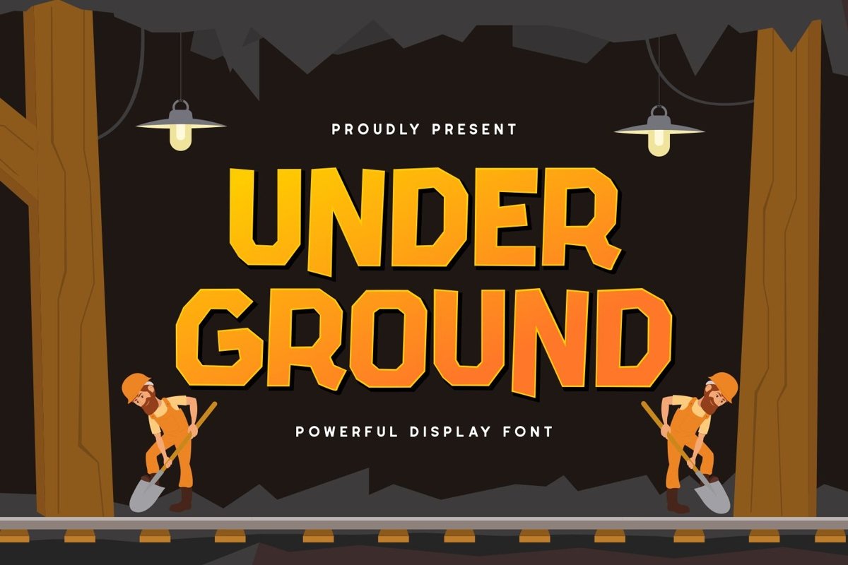 Under Ground - Powerful Display Font example image 1