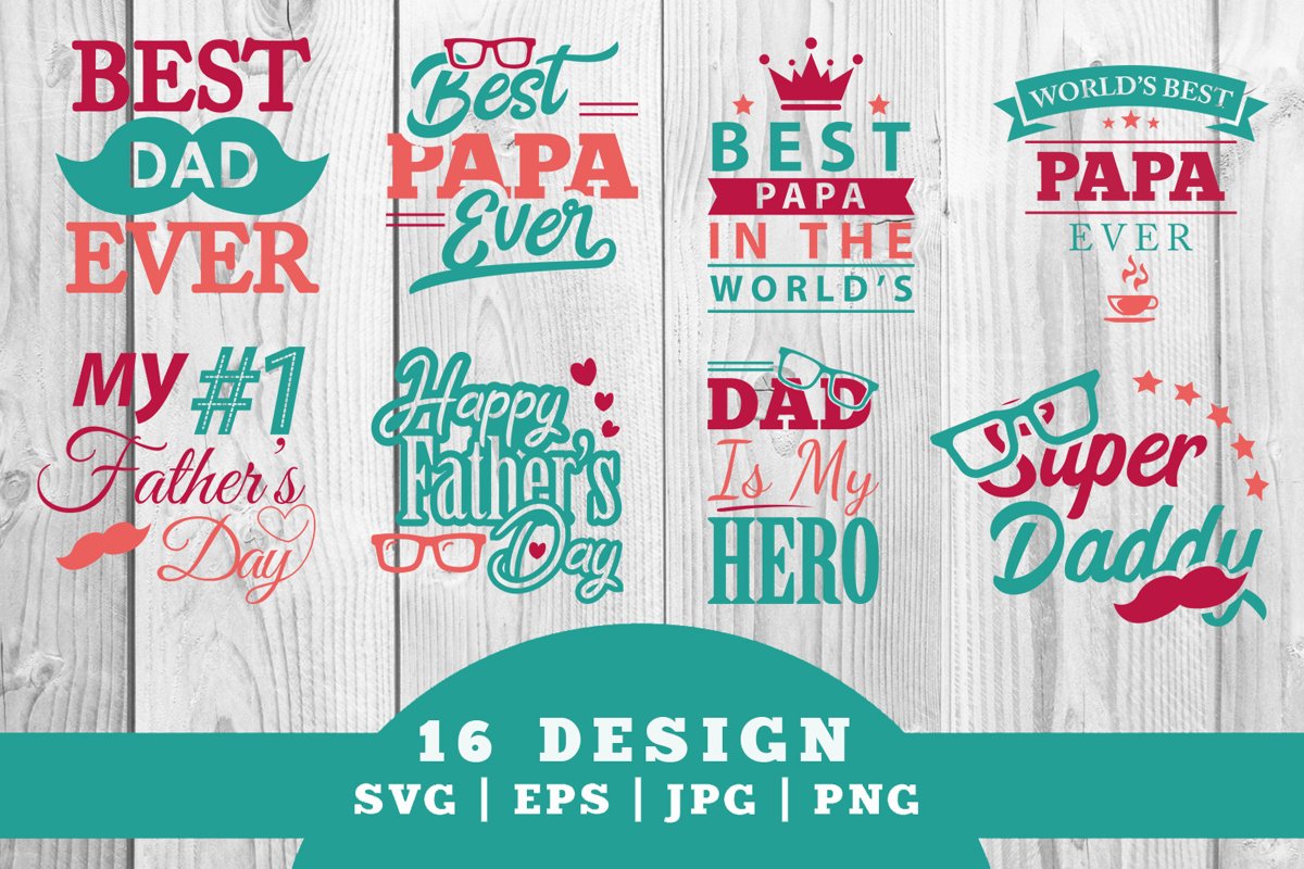 Fathers Day SVG Bundle example image 1