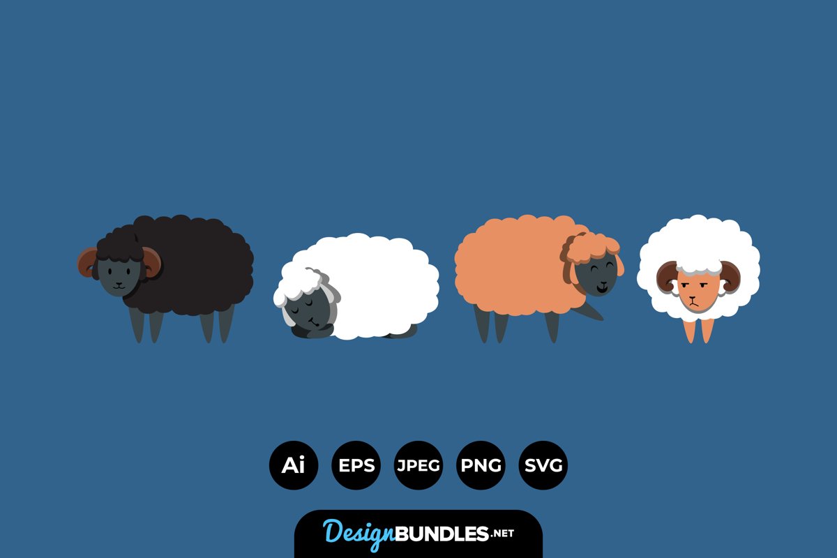 Sheep Illustrations example image 1