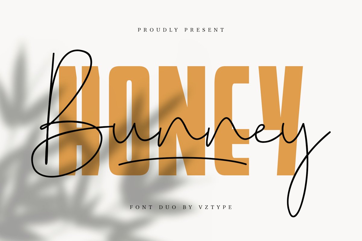 Honey Bunney Font Duo example image 1