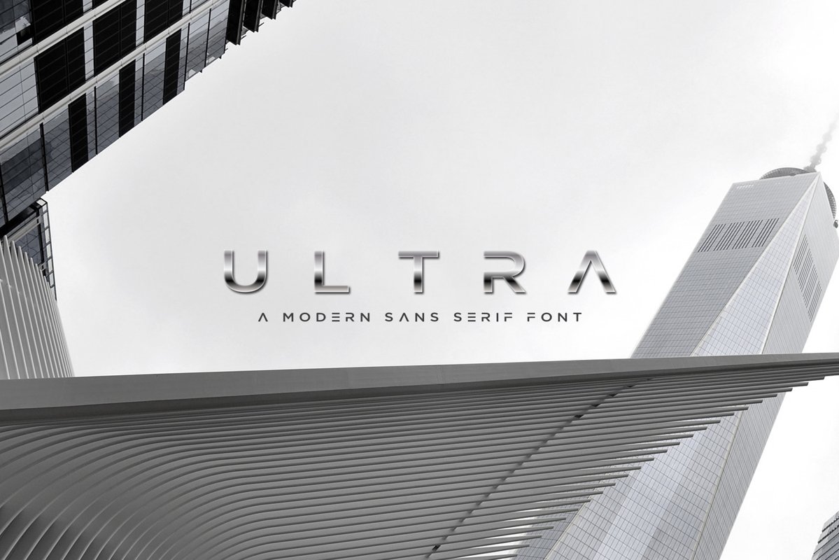 ULTRA - Modern Sans Serif Font example image 1