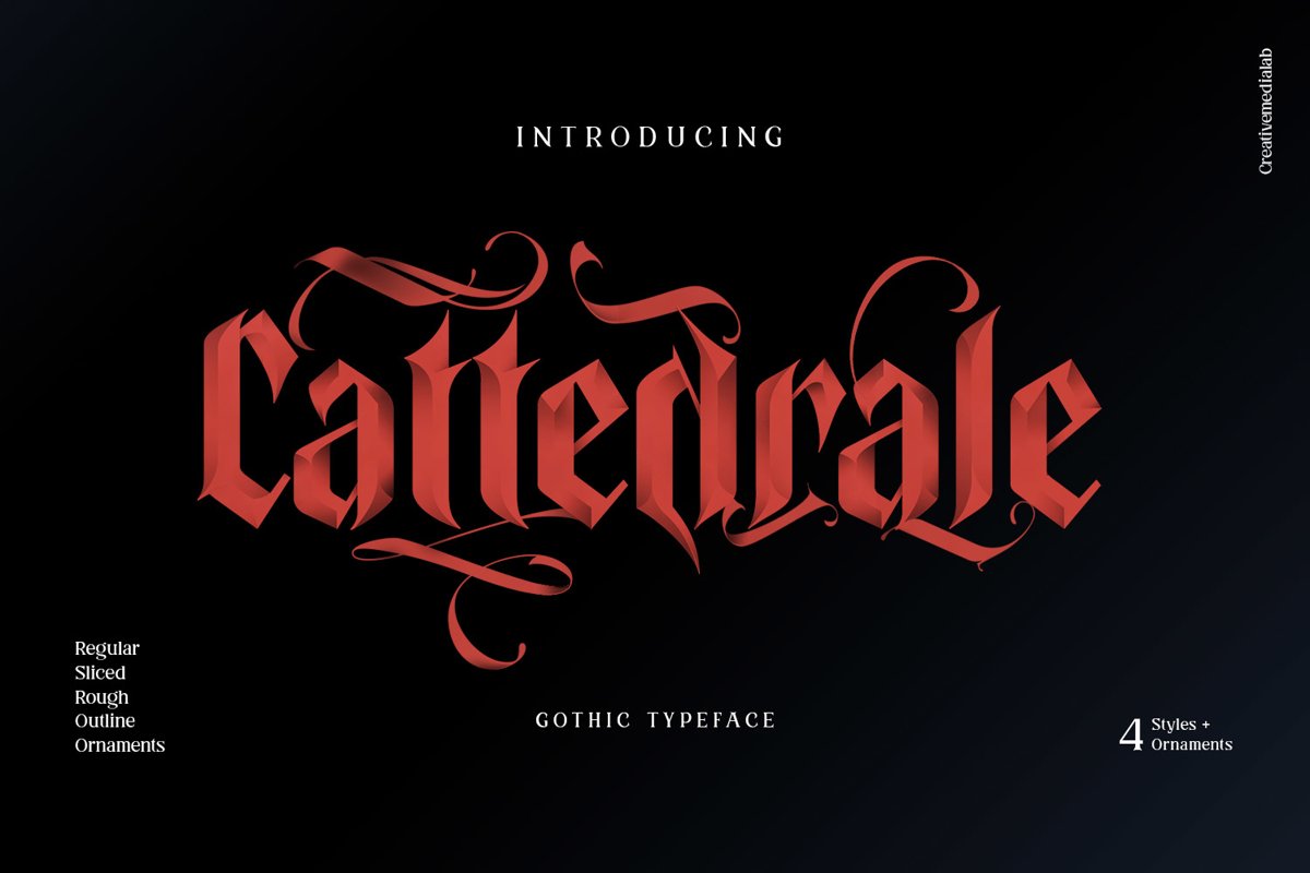 Cattedrale - Gothic Blackletter example image 1
