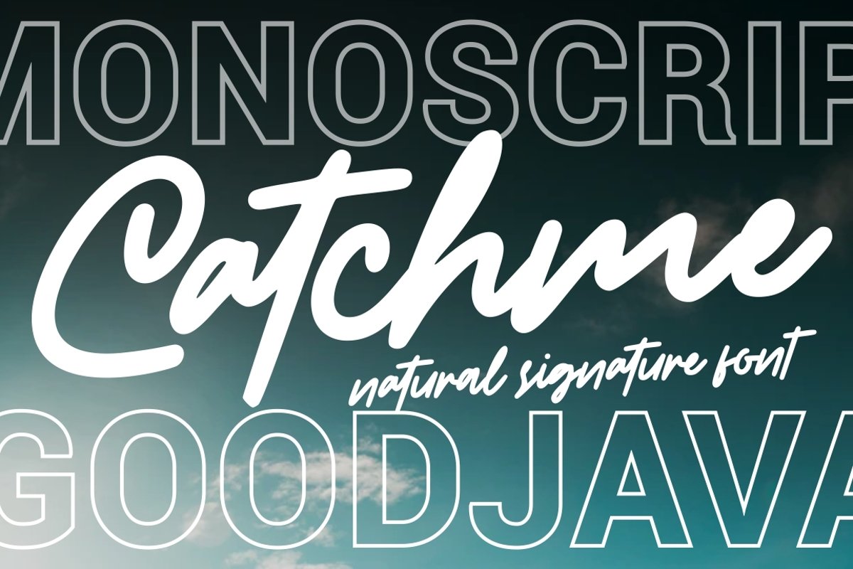 Catchme - Signature Font example image 1