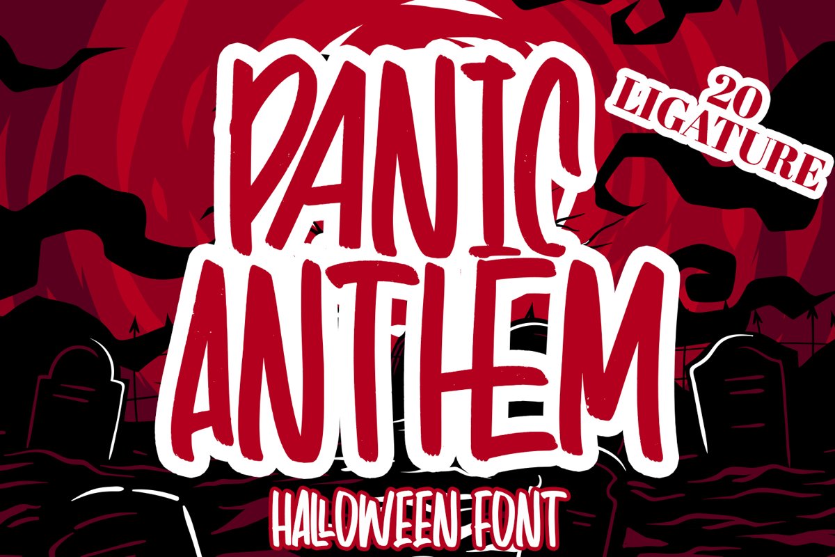 Panic Anthem - Hallowen Fonts example image 1