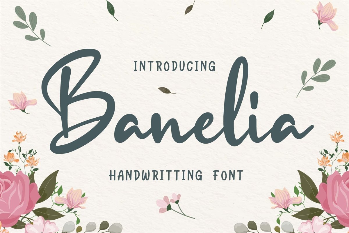 Banelia Handwritting Font example image 1