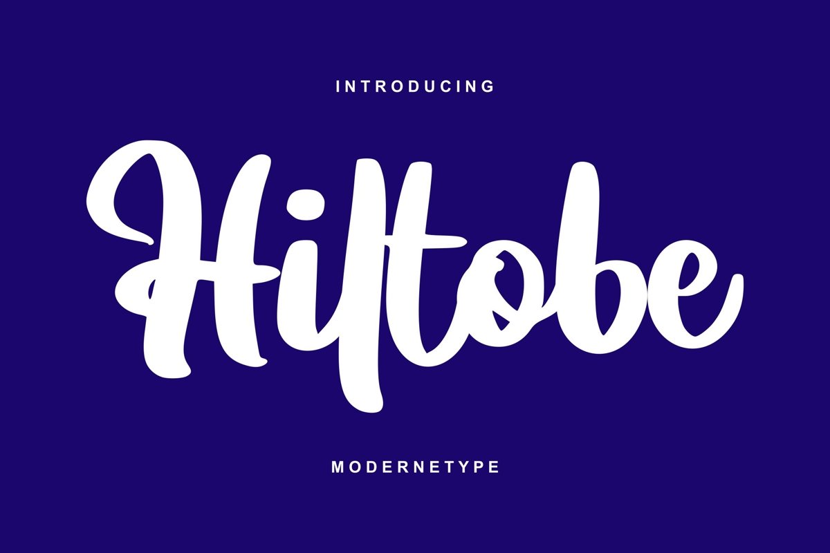 Hiltobe | Modernetype Script Font example image 1