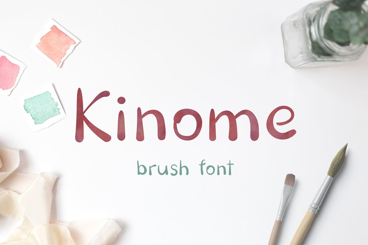 Kinome - Brush font example image 1