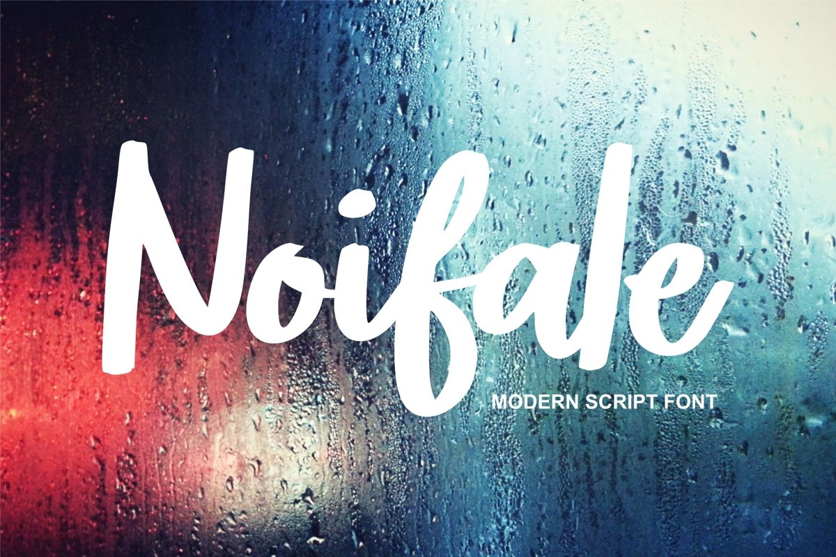 Noifale | Modern Script Font example image 1