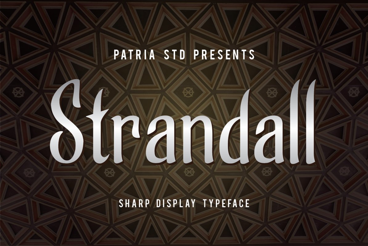 Strandall Display Typeface example image 1