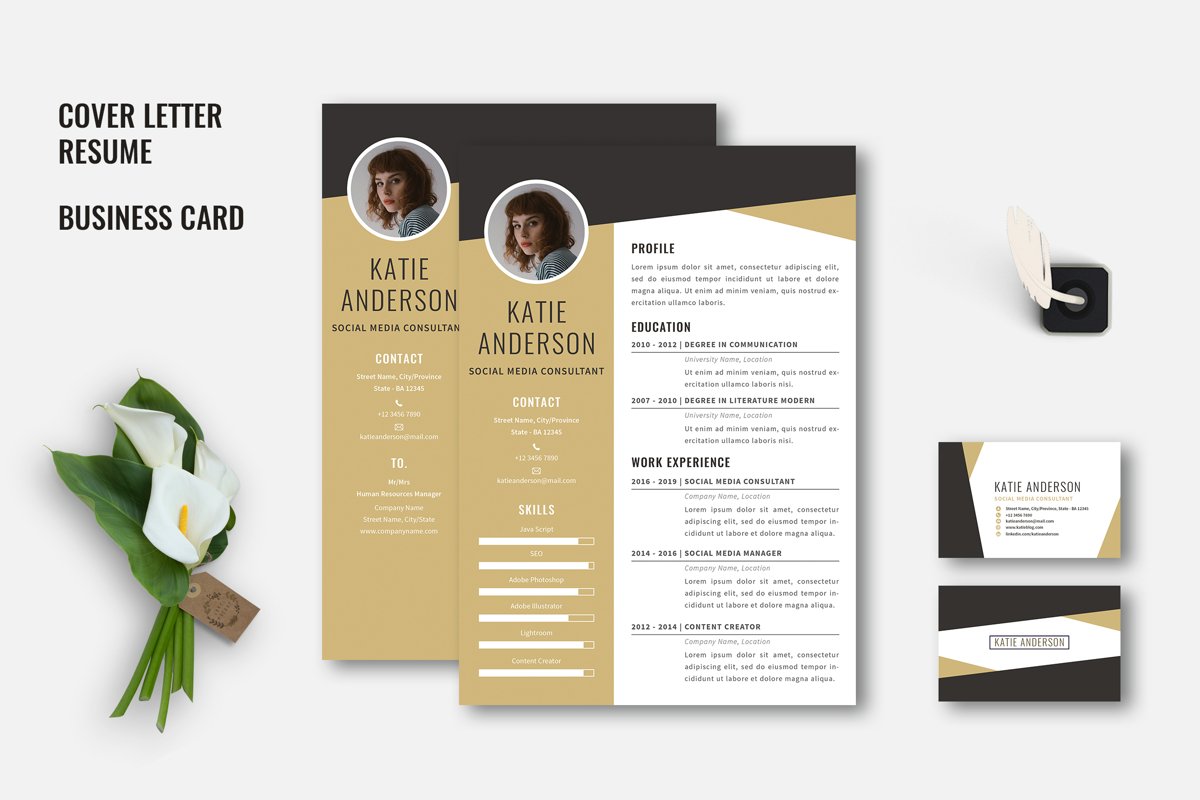 Midaz - Creative CV Resume Set example image 1