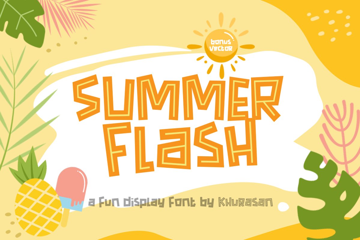 Summer Flash Font example image 1