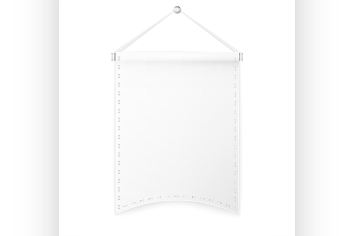 Pennant hanging, mockup example image 1